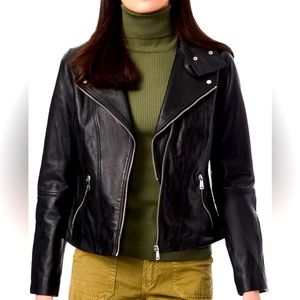 Bernardo Leather Moto Jacket